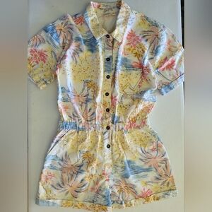 Women's Billabong X Wrangler  Eco Cali Print Romper Size Medium All Over Print